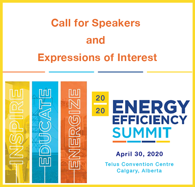 Call for Speakers | 2020 Alberta Energy Efficiency Summit